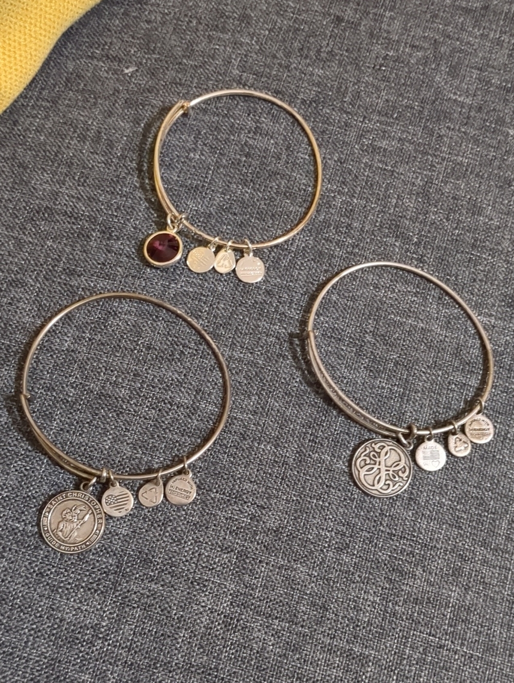 Alex and Ani Silver-Tone Charm Bangle Set